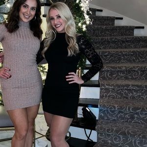 Lace long sleeve dress